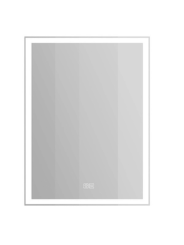Зеркало Belbagno 60 SPC-GRT-600-800-LED-3000K-TCH-WARM подсветка, сенсор, подогрев в ванную от интернет-магазине сантехники Sanbest