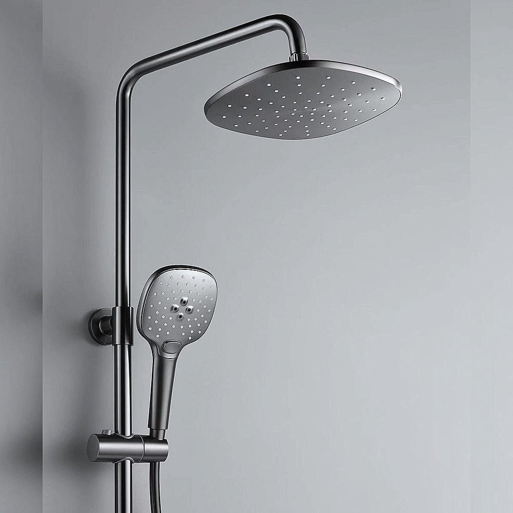 Душевая система Black&White Universe UK9900MG оружейная сталь купить в интернет-магазине сантехники Sanbest