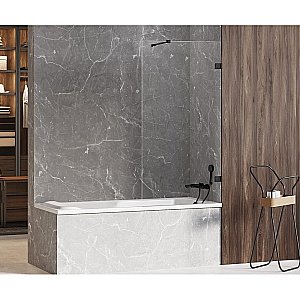 Шторка для ванны NEW TRENDY AVEXA BLACK EXK-1977-WP 60 купить в интернет-магазине Sanbest