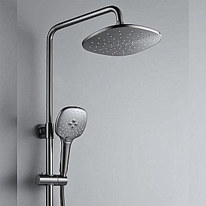 Душевая система Black&White Universe UK9900MG оружейная сталь купить в интернет-магазине сантехники Sanbest