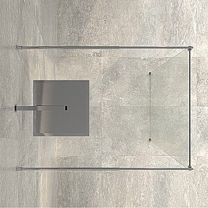 Душевое ограждение WasserKRAFT Vechte 60W39 90 фиксатор серебристый/стекло прозрачное купить в интернет-магазине Sanbest