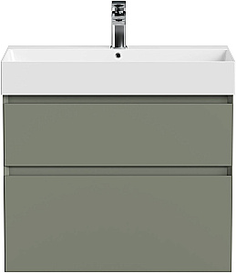 Тумба с раковиной Allen Brau Infinity 70 1.210025.CGM олива матовая для ванной в интернет-магазине Sanbest
