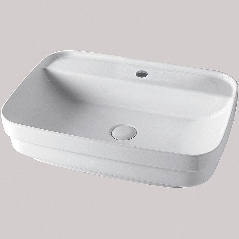 Раковина Kerasan Tribeca 60 514201bi*1 белая купить в интернет-магазине Sanbest