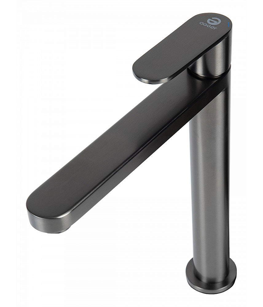 Cмеситель для раковины Agger Sweet A2712155 оружейная сталь матовая купить в интернет-магазине сантехники Sanbest