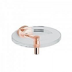 Мыльница Bertocci Cinquecento Стекло/розовое золото купить в интернет-магазине сантехники Sanbest