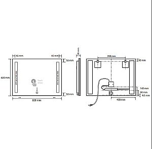 Зеркало Bemeta 101301117 хром в ванную от интернет-магазине сантехники Sanbest