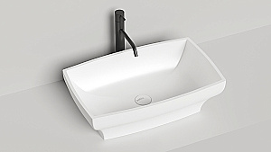 Раковина накладная Salini GLORIA 04 S-Sense 1102104G 60 белая купить в интернет-магазине Sanbest