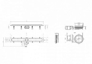 Душевой трап PESTAN Confluo Frameless Line 750 купить в интернет-магазине Sanbest