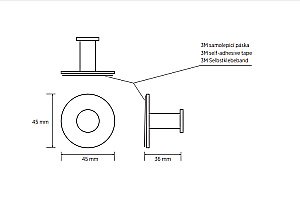 Крючок Bemeta Easy 163106360 черный купить в интернет-магазине сантехники Sanbest