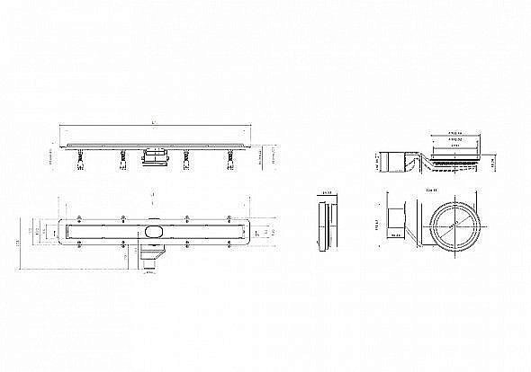 Душевой трап PESTAN Confluo Frameless Line 750 купить в интернет-магазине Sanbest