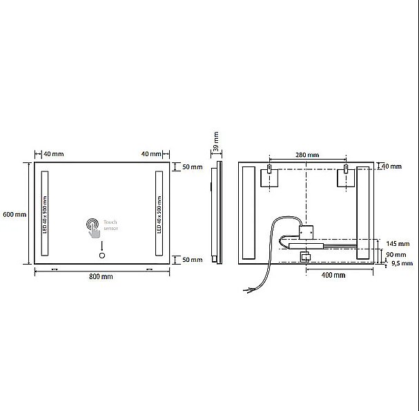 Зеркало Bemeta 101301117 хром в ванную от интернет-магазине сантехники Sanbest