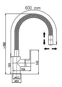 Смеситель для кухни Rav-Slezak Colorado CO119.5/11 хром/серый купить в интернет-магазине сантехники Sanbest
