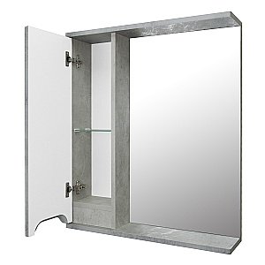 Зеркало со шкафом Loranto Florena 60 светлый бетон купить в интернет-магазине сантехники Sanbest