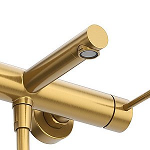 Смеситель для ванны/душа Cezares RELAX-VD-BORO брашированное золото купить в интернет-магазине сантехники Sanbest