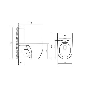 Унитаз-компакт Aquatek Бетта AQ1363B-00 белый, с крышкой микролифт, с бачком, безободковый купить в интернет-магазине Sanbest