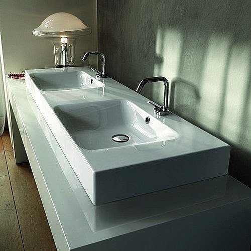 Раковина Kerasan Cento 140 3536 bi*1 белая купить в интернет-магазине Sanbest