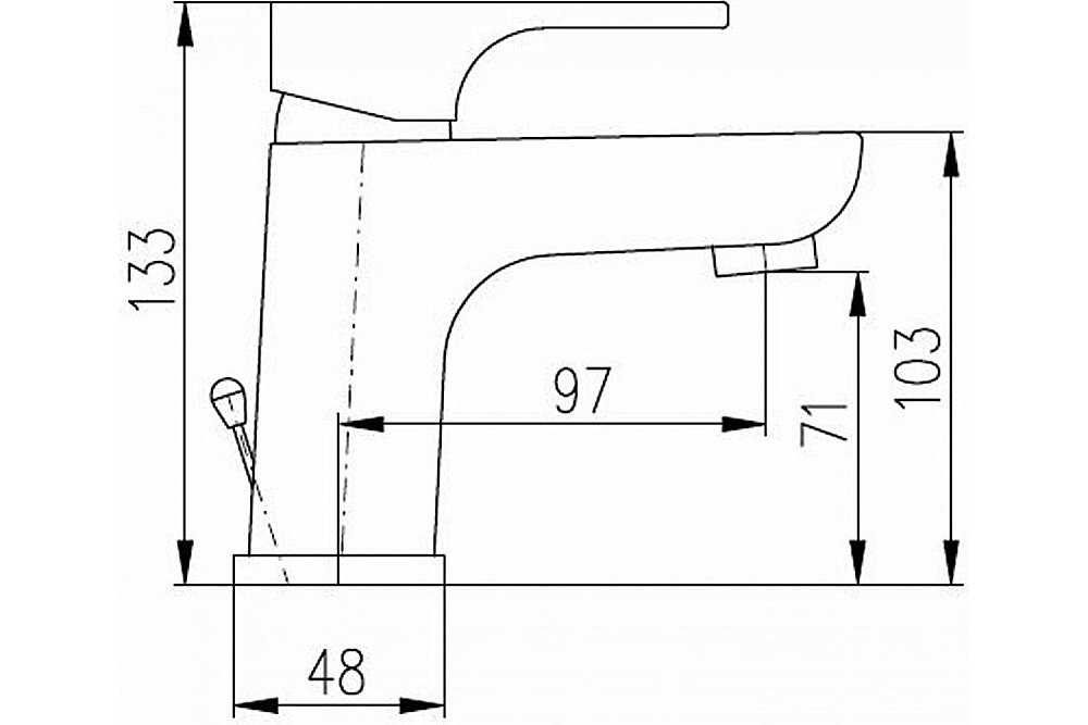 Смеситель для раковины Rav-Slezak Yukon YU127.5K хром купить в интернет-магазине сантехники Sanbest