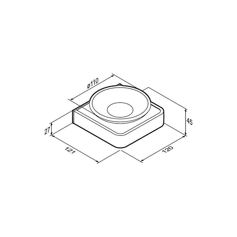 Мыльница с держателем Damixa Jupiter DA7734200 купить в интернет-магазине сантехники Sanbest