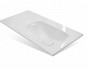 Тумба с раковиной Эстет Barcelona 90 подвесная 2 ящика, 1 дверь/любой цвет тумбы и раковины под заказ для ванной в интернет-магазине Sanbest