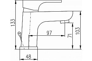 Смеситель для раковины Rav-Slezak Yukon YU127.5K хром купить в интернет-магазине сантехники Sanbest