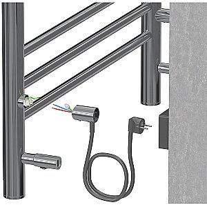 Полотенцесушитель Aquatek Поларис П10 50х90 AQ EL KO1090CH хром купить в интернет-магазине сантехники Sanbest