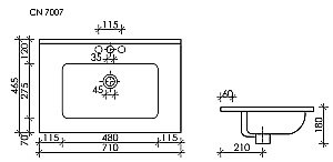 Раковина Ceramica Nova Element CN7007 купить в интернет-магазине Sanbest