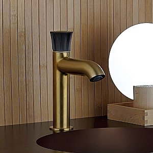 Смеситель для раковины PAINI Domus 18PJ205PZ золото матовое купить в интернет-магазине сантехники Sanbest