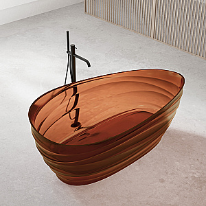 Ванна прозрачная Abber Kristall 150х75 AT9709Opal коричневая купить в интернет-магазине Sanbest