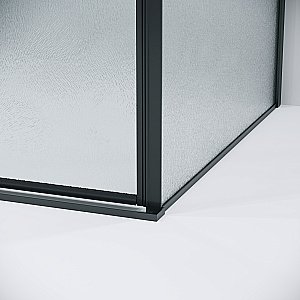 Душевой уголок Grossman Galaxy 120.K33.01.1180.21.02 110x80 стекло шиншилла/профиль черный матовый купить в интернет-магазине Sanbest