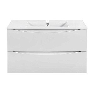 Тумба с раковиной Vincea Mia Slim 900 G.White для ванной в интернет-магазине Sanbest