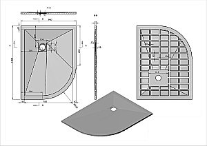 Душевой поддон Vincea VST-4SQ9012W-L 120х90 белый матовый купить в интернет-магазине Sanbest