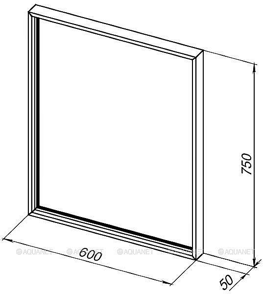 Зеркало De Aqua Алюминиум 261707 60 медь в ванную от интернет-магазине сантехники Sanbest