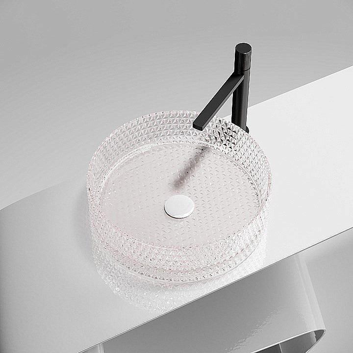 Раковина Ceramica Nova Cristal 36 CN6061 розовая купить в интернет-магазине Sanbest