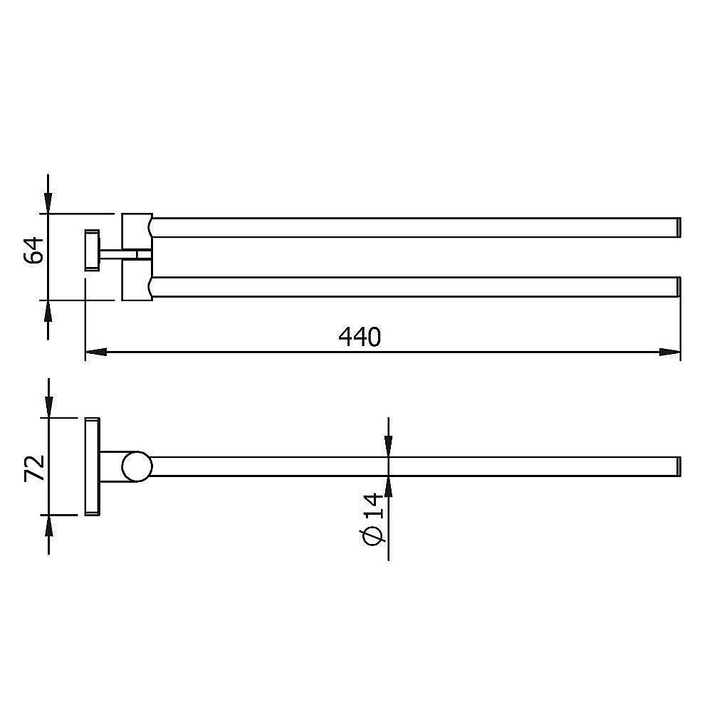 Полотенцедержатель Langberger Alster 10908A купить в интернет-магазине сантехники Sanbest
