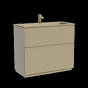 Тумба с раковиной Sancos FOLK Floor FL100FCP/CN7013MC 100 Капучино для ванной в интернет-магазине Sanbest