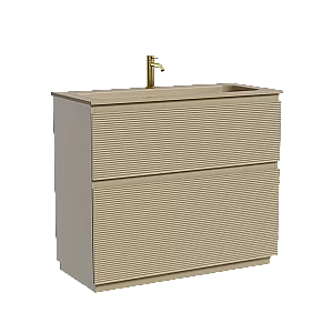 Тумба с раковиной Sancos FOLK Floor FL100FCP/CN7013MC 100 Капучино для ванной в интернет-магазине Sanbest