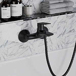 Смеситель для ванны PAINI Laguna LAYO111 черный купить в интернет-магазине сантехники Sanbest