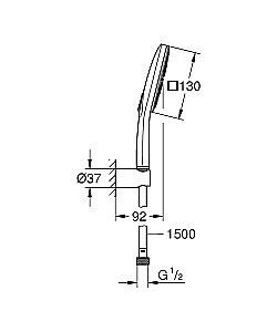 Душевой набор Grohe Rainshower SmartActive 26589000 купить в интернет-магазине сантехники Sanbest