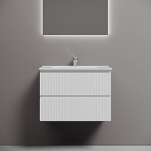 Тумба с раковиной Sancos Snob T 70 SNT70W белая матовая для ванной в интернет-магазине Sanbest