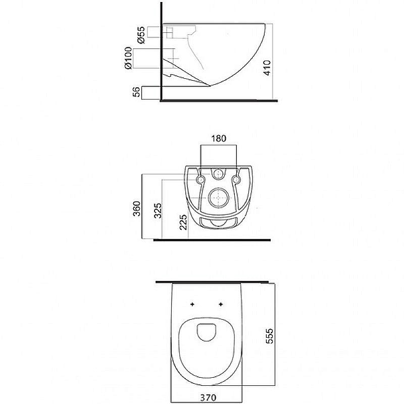Унитаз с инсталляцией Pestan Fluenta Rimless SET40006661AС безободковый, с крышкой микролифт купить в интернет-магазине Sanbest