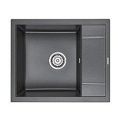 Мойка кухонная Paulmark Optimum PM216050-DG черный купить в интернет-магазине сантехники Sanbest