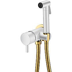 Гигиенический душ Boheme Uno 467-WG белый/золото купить в интернет-магазине сантехники Sanbest