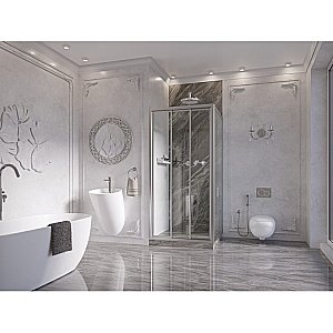 Душевой уголок Ambassador Forsa NX 17021102NX-80NX 110х80 стекло прозрачное/профиль хром купить в интернет-магазине Sanbest