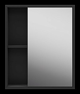 Зеркальный шкаф Misty Ненси 60 П-Нен-04060-50 антрацит купить в интернет-магазине сантехники Sanbest