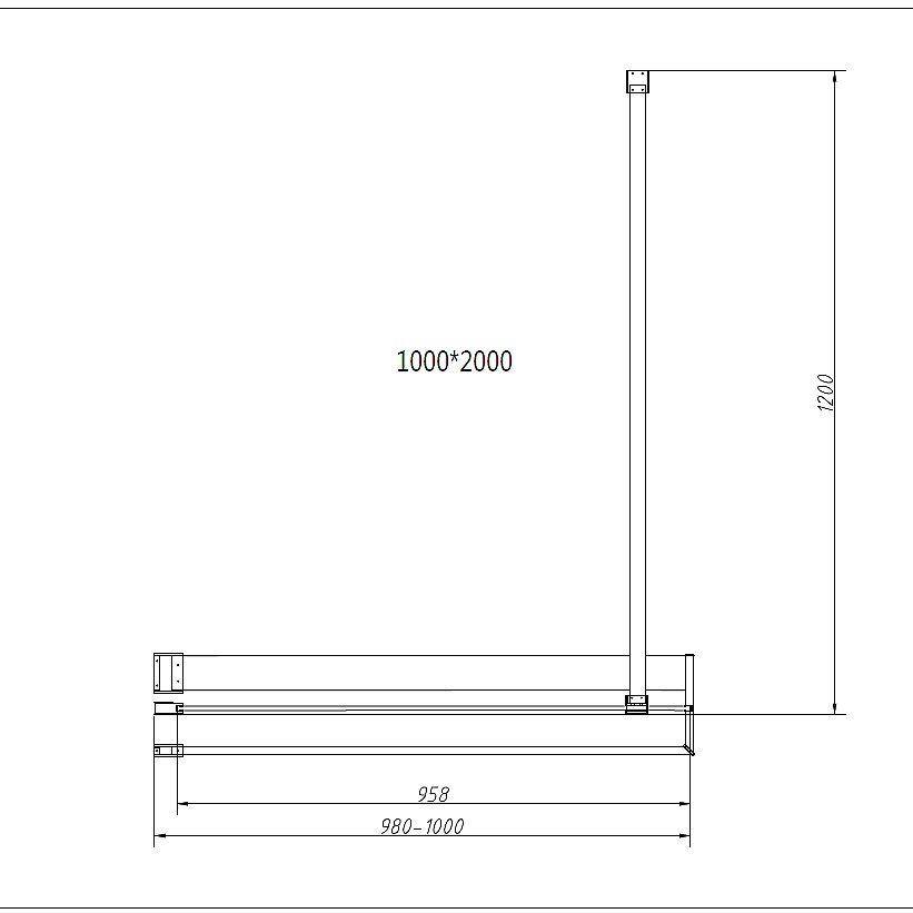 Душевое ограждение Vincea Walk-In HR 100 VSW-4HR100CG стекло тонированное/профиль хром купить в интернет-магазине Sanbest
