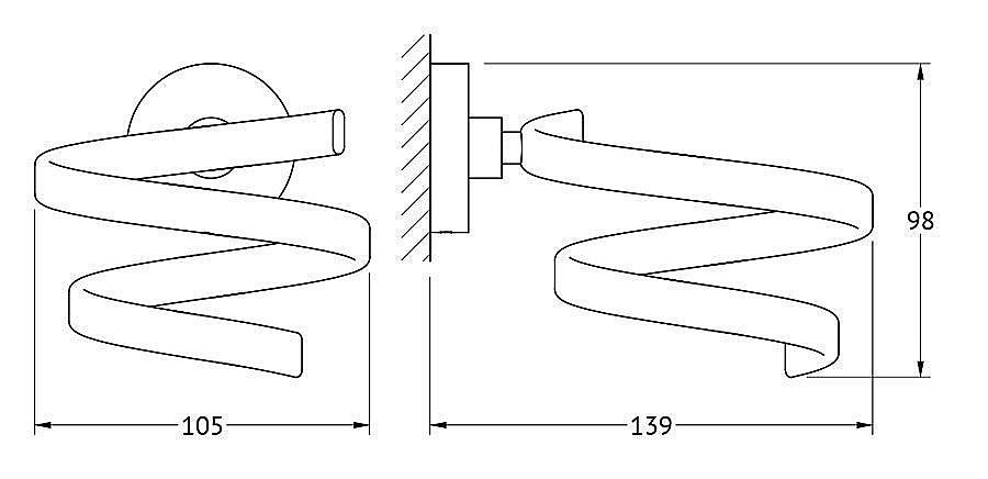 Держатель фена ARTWELLE Harmonie HAR 045 купить в интернет-магазине сантехники Sanbest