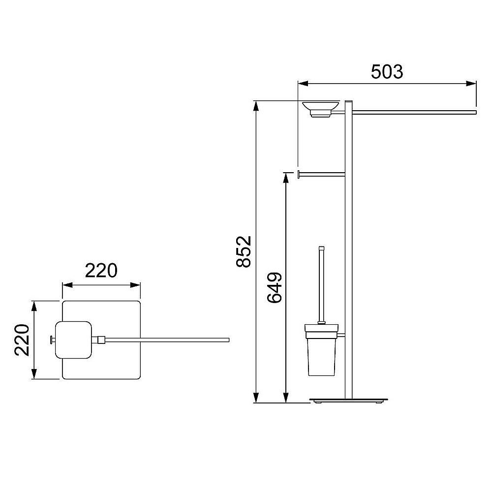 Стойка для ванной Timo Selene 17085/17 купить в интернет-магазине сантехники Sanbest