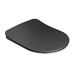 Сиденье для унитаза Ravak UNI CHROME FLAT X01795 черное купить в интернет-магазине сантехники Sanbest