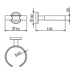 Держатель для фена Langberger Burano 11091A купить в интернет-магазине сантехники Sanbest