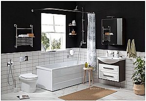 Зеркальный шкаф Aquanet Остин 75 дуб кантербери купить в интернет-магазине сантехники Sanbest